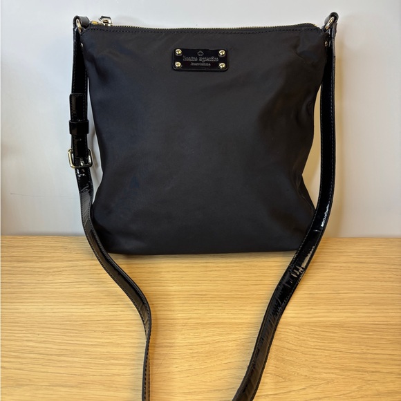 Kate Spade New York Nylon with Patent Leather Strap Crossbody Bag - Picture 2 of 12